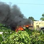 Ardió Camión Blindado con Dinero